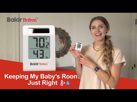 BaldrTherm 2.2'' Solar Thermometer & Hygrometer Meter 
